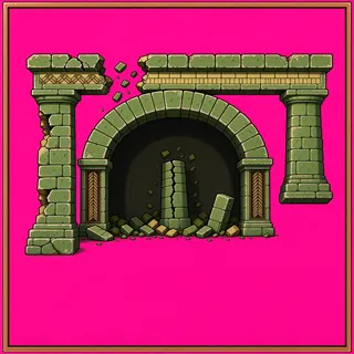 support arch, damaged