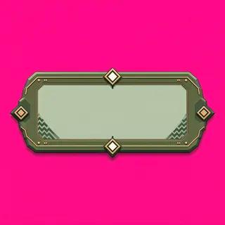 empty dialogue frame, pressed state