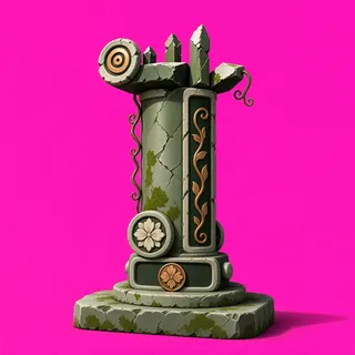 weathered broken pillar