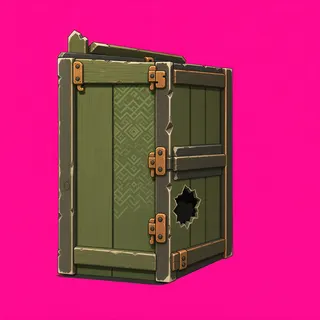 damaged wooden crate