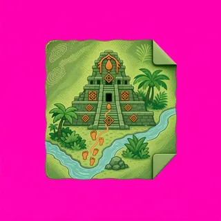 treasure map, plain design