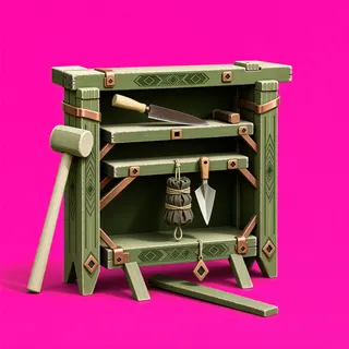 damaged tool rack