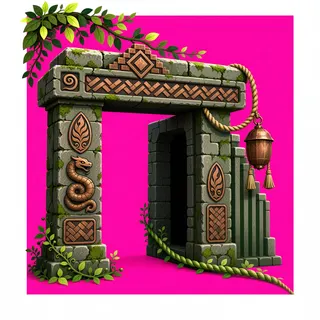 overgrown gate