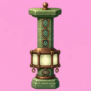 frosted lantern post