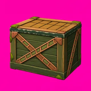 weathered wooden crate