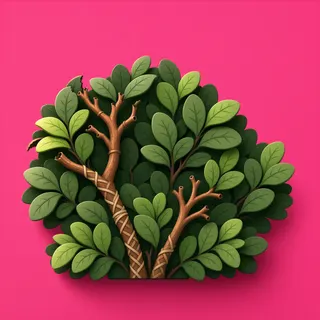 damaged low bush