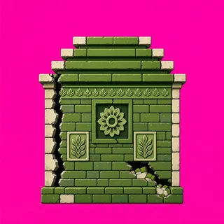 wall end cap, damaged