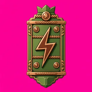 lightning bolt, ornate design