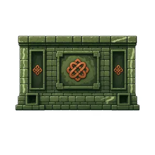 wall end cap, weathered