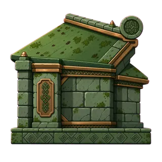 roof outer corner, weathered