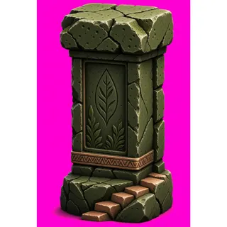 damaged broken pillar