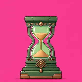 hourglass, ornate design