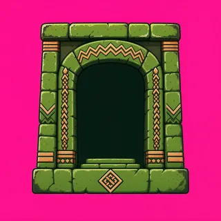 support arch, weathered
