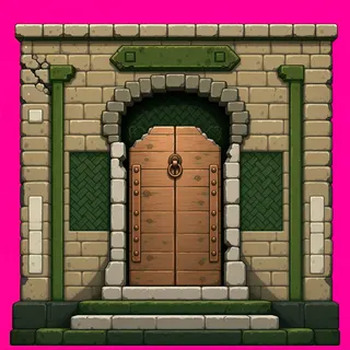 door closed, damaged