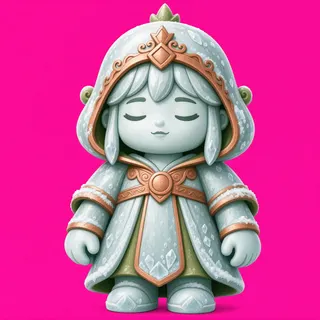 frosted statue