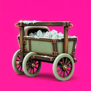 frosted abandoned cart