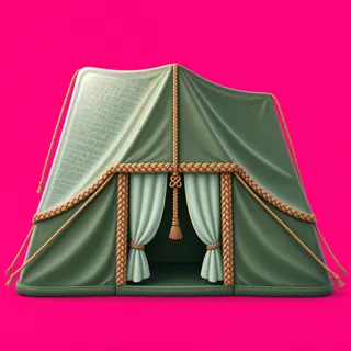 frosted tent