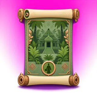 quest scroll, rare accent design