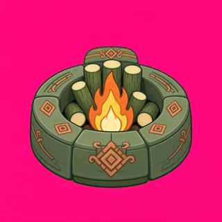 clean campfire ring