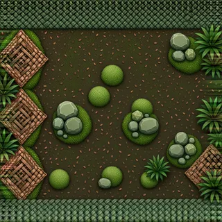 overgrown tropical soil
