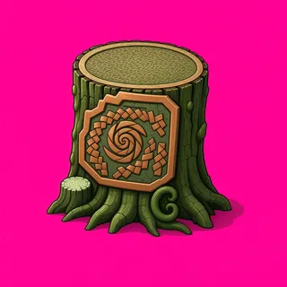 weathered tree stump