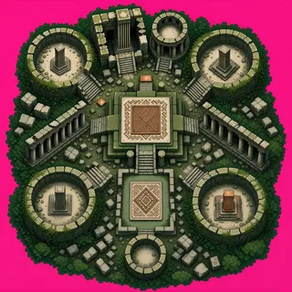 broken fragments, dense arrangement
