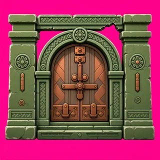 door locked, damaged