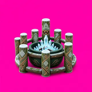frosted campfire ring
