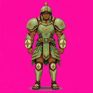 original adult armored enemy, facing south