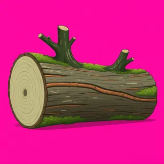 weathered fallen log