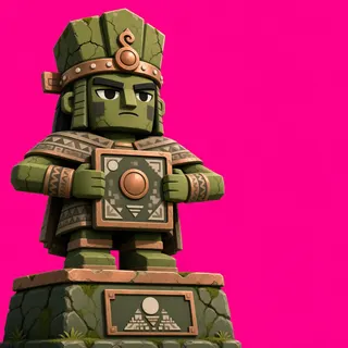 weathered statue