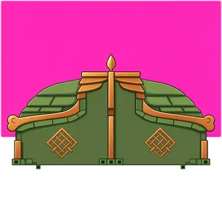 roof edge, intact