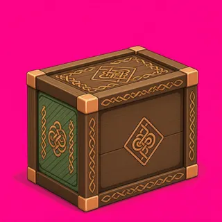 clean wooden crate