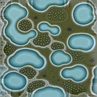 frosted wet mud