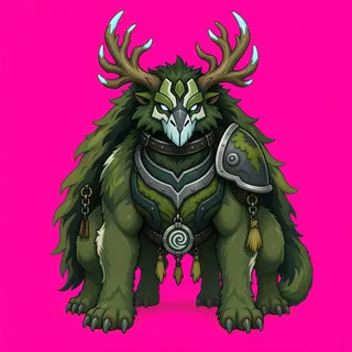 original adult beast enemy, facing south