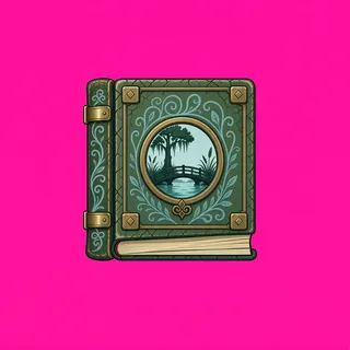 book, ornate design