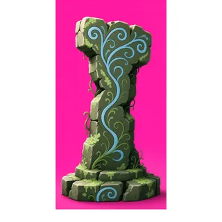 weathered broken pillar