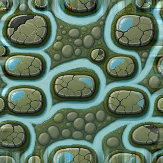 weathered rough stone floor