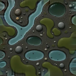 weathered wet mud