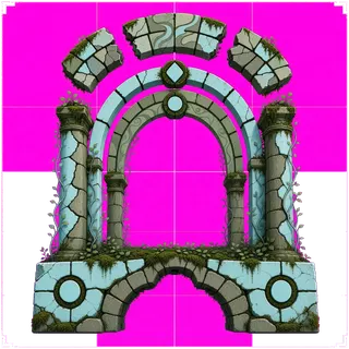support arch, damaged
