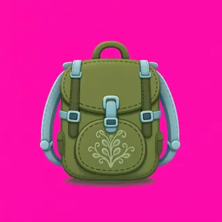 backpack, plain design