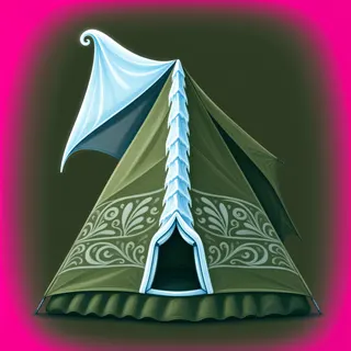 frosted tent