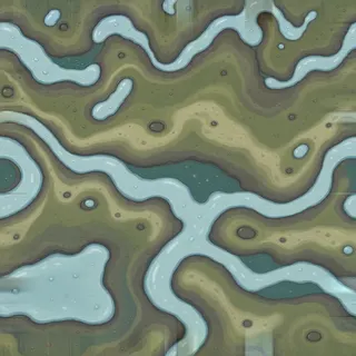 dust-covered wet mud