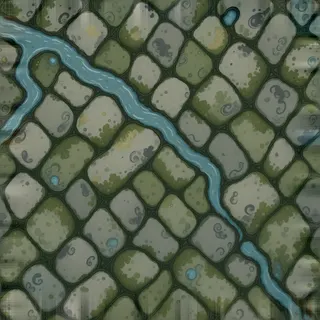 weathered flat paving