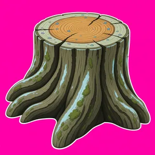 weathered tree stump