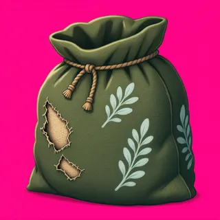 damaged supply sack