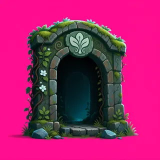 overgrown gate