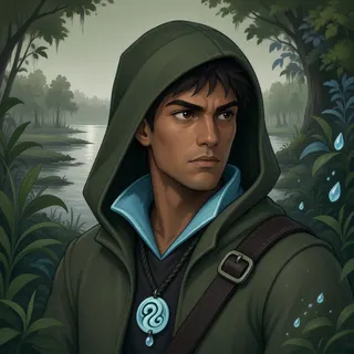 original adult messenger, determined expression