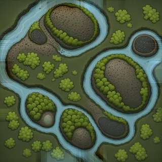 damaged low bank moss