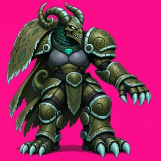 original adult armored enemy, facing east